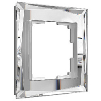 Дизайнерская рамка 1 местная, зеркальный, стекло, W0011220 Werkel