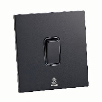 Дизайнерский выключатель / звонок Aura Черный уголь, BABDBB Bonze
