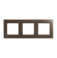 Дизайнерская рамка 3 местная, мокко, AC583MO Jung, серия A Creation