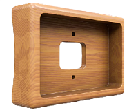 Рамка на бревно "Бланка" 2 местная, прямоугольник, ясень натуральный, GE72726-38 МезонинЪ