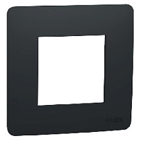 Дизайнерская рамка 1 местная, антрацит, NU200254 Schneider Electric, серия Unica Studio