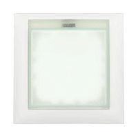 Дизайнерская рамка с защитной крышкой для выключателей и розеток, 1 местная, белый, 869104-1 LK Studio, серия LK60