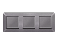 Дизайнерская рамка из термопластика 3 местная, антрацит серый, AF110653 Ambrella Volt