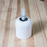 Патрон для ретро лампы M1 MATWHITE белый матовый Euro-lamp