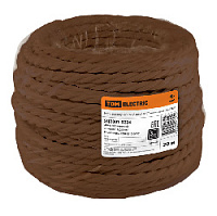 Ретро кабель витой ГОСТ (20 м.) 3*2.5, коричневый, SQ2801-0224 TDM ELECTRIC, серия Эко