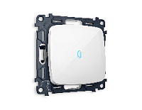 Комплект механизма 1-кл выключателя с подсветкой 10000K голубой свет, белый глянец, MO102020 Ambrella Volt, одноклавишный