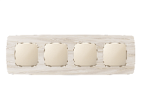 Дизайнерская рамка из акрила 4 местная, бежевый мрамор, OF940304 Ambrella Volt