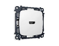 Комплект механизма розетки HDMI 2.0 40V/500mA 2.0GHz 5-18Gbit/s , белый матовый, MO134010 Ambrella Volt