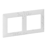 Дизайнерская рамка 2 местная, эл грей, 754122 Legrand, серия Valena Life