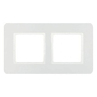Дизайнерская рамка 2 местная, полярная белизна, 10126189 Berker, серия Q.7