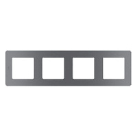 Дизайнерская рамка 4 местная, дымчатый, 673967 Legrand, серия Inspiria