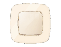 Дизайнерская рамка из натурального стекла 1 местная, бежевый, OF350301 Ambrella Volt