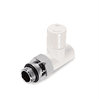 Дизайнерский клапан прямой для радиаторов, ручная регулировка, Tondera Light 1/2" белый 0778-1500VC0A S.R.Rubinetterie