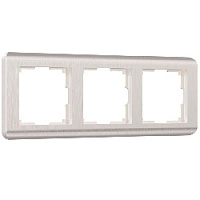 Дизайнерская рамка 3 местная, перламутровый, поликарбонат, W0032113 Werkel