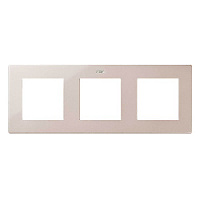 Дизайнерская рамка 3 местная, шампань, 2400630-034 Simon, серия 24 Harmonie