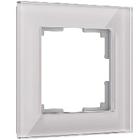 Дизайнерская рамка 1 местная, дымчатый, стекло, W0011117 Werkel