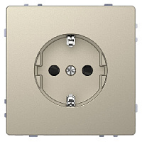 Механизм розетки с заземлением и шторками, сахара, MTN2300-6033 Schneider Electric, серия Merten D-Life