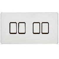 Ретро выключатель возвратный Ultimate II Жемчужный бархат, G2564-2-86-PC T&J Electric четырехклавишный проходной