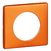 Дизайнерская рамка 1 местная, оранж пунктум, 068761 Legrand, серия Celiane