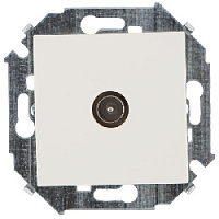 Дизайнерская розетка TV, бежевый, 1591475-031 Simon, одиночная, серия 15