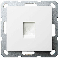 Накладка с суппортом для информационного разъема, белый, 86101WE Wedder