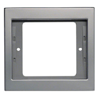 Дизайнерская рамка 1 местная, нержавеющая сталь, матовый лак, металл, 13137004 Berker, серия K.5