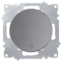 Дизайнерский выключатель, серый, 2208645 OneKeyElectro, одноклавишный перекрестный