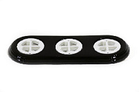 Подложка 3 местная, овал, коричневый, ПК.0.2.3.06 Interior Electric