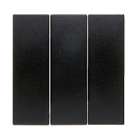 Тройная клавиша выключателя, антрацитовый, матовый, 16651606 Berker, серии S.1/B.3/B.7