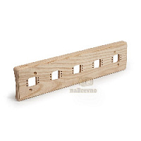 Пятерная накладка на бревно D240 мм., ясень, RM5-240 naBrevno, серия Ретро Металл