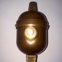 Ретро выключатель подвесной, латунь, 01220И-70 ГусевЪ, одноклавишный проходной