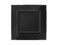 Дизайнерская рамка из натурального стекла 1 местная, черный, AF380801 Ambrella Volt