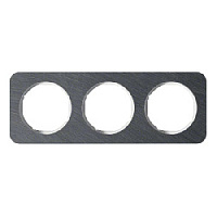 Дизайнерская рамка 3 местная, сланец/полярная белизна, 10132389 Berker, серия R.1