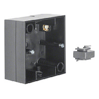 Коробка для наружного монтажа 1 местная, черный, глянцевый, 10418935 Berker, серия R.3