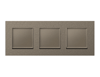 Дизайнерская рамка из термопластика 3 местная, темная бронза матовый, AF250633 Ambrella Volt