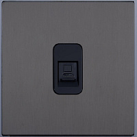 Розетка Ethernet RJ-45, SJAN44CC13, антрацит, Salvador