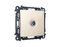 Комплект механизма TV розетки оконечной 50-870 MHz 1dB, бежевый глянец, MA313010 Ambrella Volt