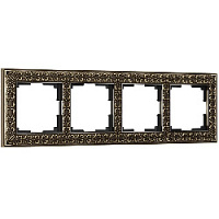 Дизайнерская рамка 4 местная, бронза, алюминий, W0041512 Werkel