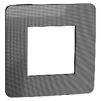 Дизайнерская рамка 1 местная, никель/антрацит, NU280253 Schneider Electric, серия Unica Studio