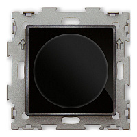 Дизайнерский диммер (светорегулятор), черный, GL-F33-BCG CGSS, серия Эстетика