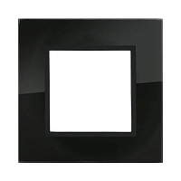 Дизайнерская рамка 1 местная, темное стекло, 854110 LK Studio, серия LK45