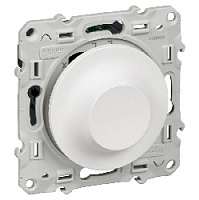 Дизайнерский светорегулятор 40-600 Вт, белый, S52R511 Schneider Electric, диммер, серия Odace