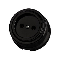 Розетка без заземления черный, SQ1820-1211 TDM ELECTRIC, серия Виви