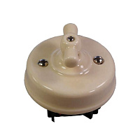 Ретро выключатель Ideal двухклавишный, слоновая кость, R1-SW-25 Retrika