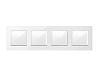 Дизайнерская рамка из термопластика 4 местная, белый глянец, AF220104 Ambrella Volt