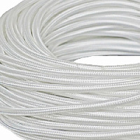 Ретро кабель круглый электрический, 2*2.5, белый шелк, Edisel