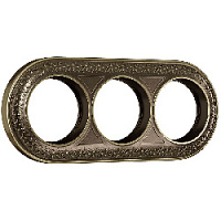 Рамка 3 местная Antik Runda, бронза, W0035012 Werkel