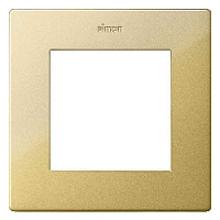 Дизайнерская рамка 1 местная, золото, 2400610-066 Simon, серия 24 Harmonie