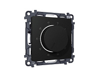 Комплект механизма терморегулятора с датчиком для теплого пола с подсветкой, черный матовый, MA805710  Ambrella Volt, терморегулятор