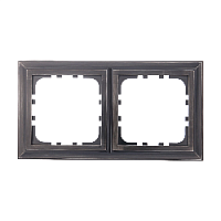 Дизайнерская рамка 2 местная, бронза, 894327-1 LK Studio, серия LK80 Classic